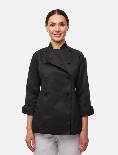 easyClean ladies' chef's jacket long-sleeved including ball buttons made of cotton Regular Fit
