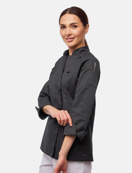 easyClean ladies' chef's jacket long-sleeved including ball buttons made of cotton Regular Fit