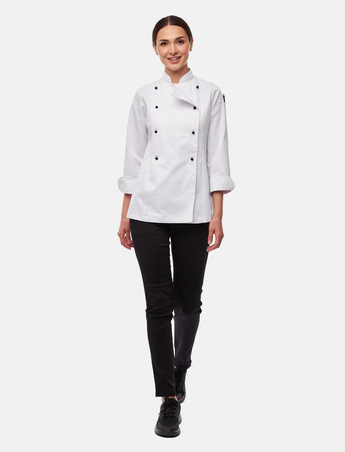 Veste de cuisine femme manches longues en coton | StrongAnt D412WALANG