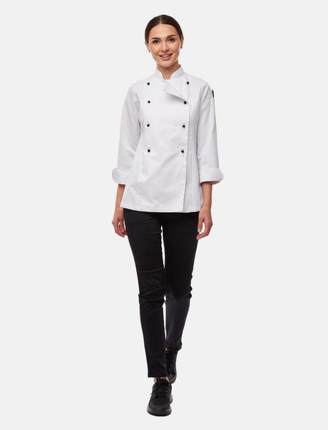 easyClean ladies' chef's jacket long-sleeved including ball buttons made of cotton Regular Fit