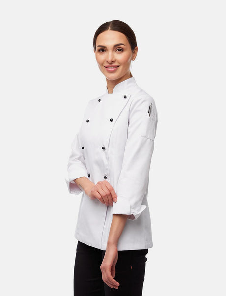 easyClean ladies' chef's jacket long-sleeved including ball buttons made of cotton Regular Fit