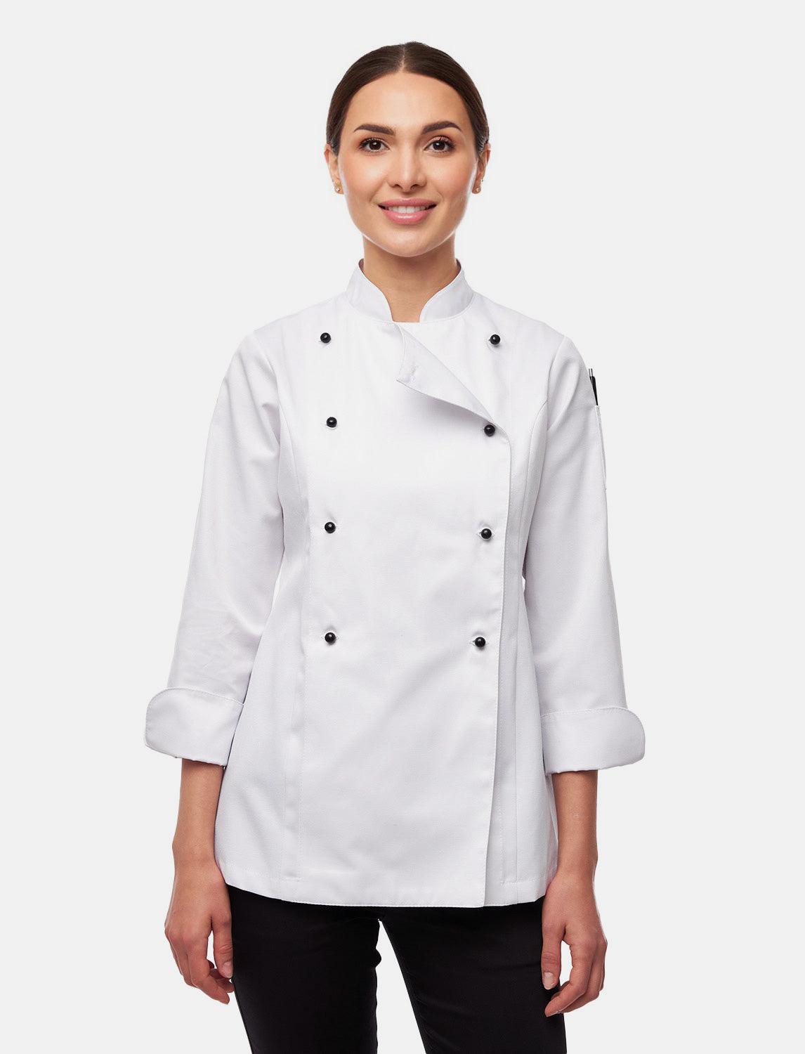 Veste de cuisine femme manches longues en coton | StrongAnt D412WALANG