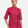 Pinkfarbene Kochjacke Damen D413STR 3/4-Arm – Vorderansicht