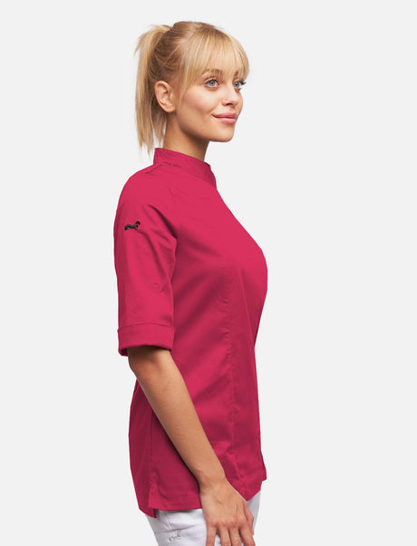 Veste de cuisine stretch femme avec fermeture zippée Slim Fit