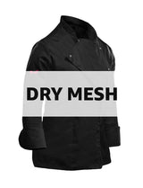 Chef's jacket women's long-sleeved with snap fasteners easyMove and dryMesh long-sleeved slim fit chef uniform jacket modern baker's jacket