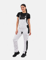 Salopette de peintre femme Stretch en coton avec poches pour genouillères | StrongAnt D510SCS