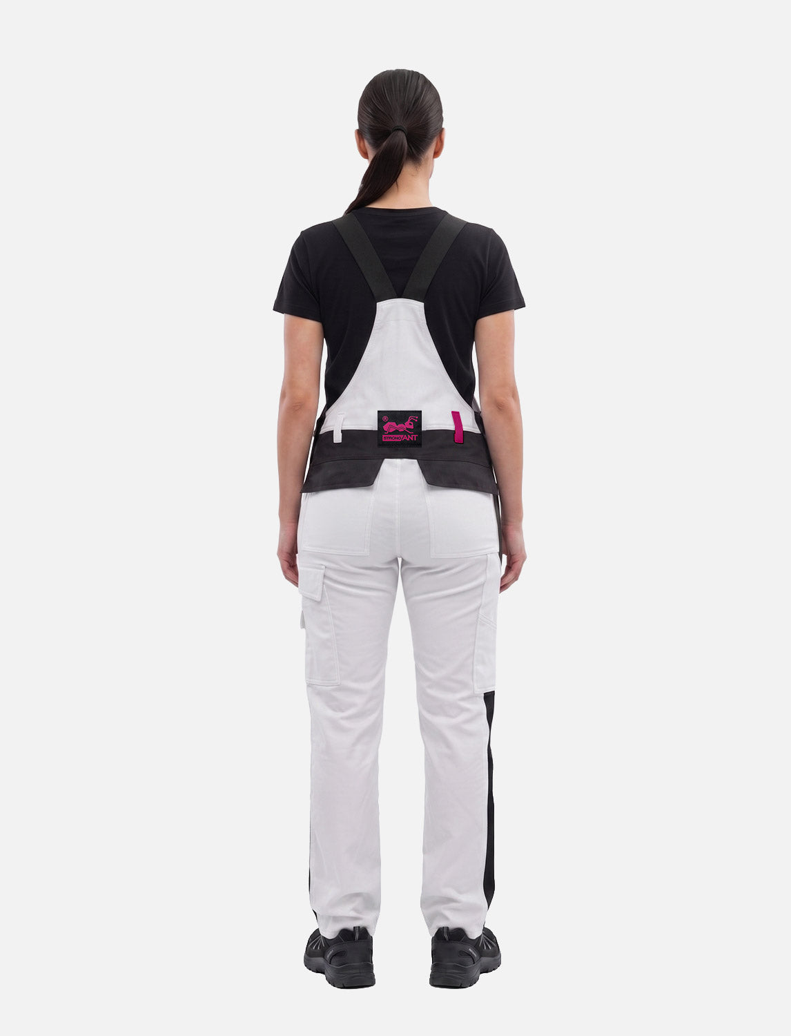 Salopette de peintre femme Stretch en coton avec poches pour genouillères | StrongAnt D510SCS