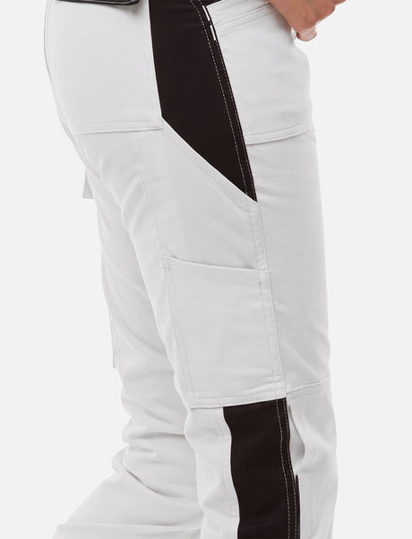 Salopette de peintre femme Stretch en coton avec poches pour genouillères | StrongAnt D510SCS