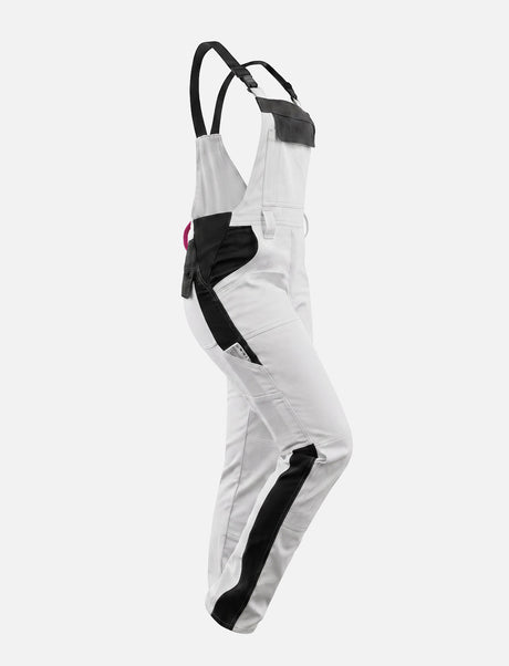 Salopette de peintre femme Stretch en coton avec poches pour genouillères | StrongAnt D510SCS