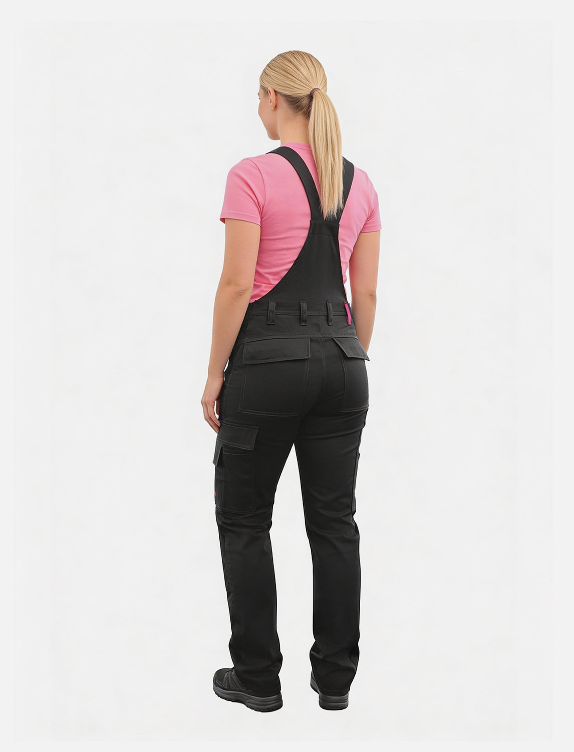 Salopette de travail femme en coton stretch avec poches pour genouillères | StrongAnt D511SCS