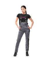 Salopette de travail femme en coton stretch avec poches pour genouillères | StrongAnt D511SCS