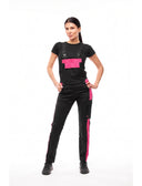 Salopette de travail femme en coton stretch avec poches pour genouillères | StrongAnt D511SCS