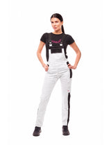 Salopette de peintre femme Stretch en coton avec poches pour genouillères | StrongAnt D510SCS