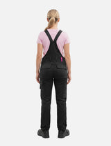 Women's work dungarees stretch with knee pad pockets work trousers cotton