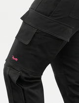 Women's work dungarees stretch with knee pad pockets work trousers cotton