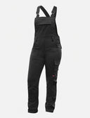 Women's work dungarees stretch with knee pad pockets work trousers cotton