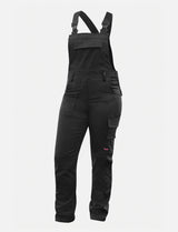 Women's work dungarees stretch with knee pad pockets work trousers cotton