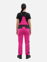 Women's work dungarees stretch with knee pad pockets work trousers cotton