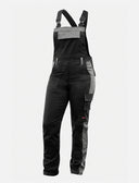 Women's work dungarees stretch with knee pad pockets work trousers cotton