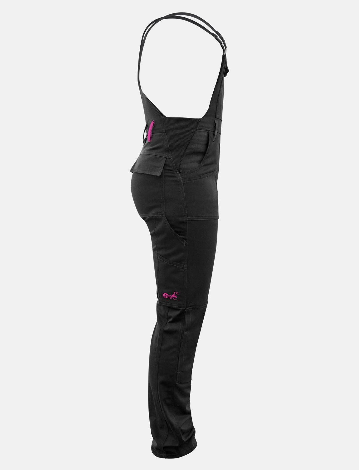 Power Stretch work dungarees women's dungarees with knee pad pockets