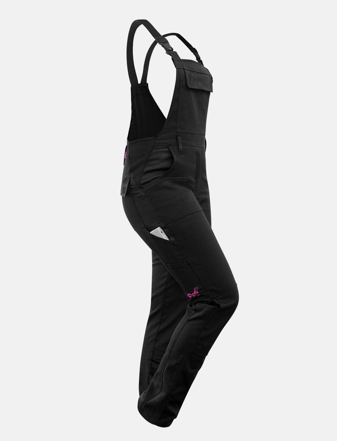 Power Stretch work dungarees women's dungarees with knee pad pockets