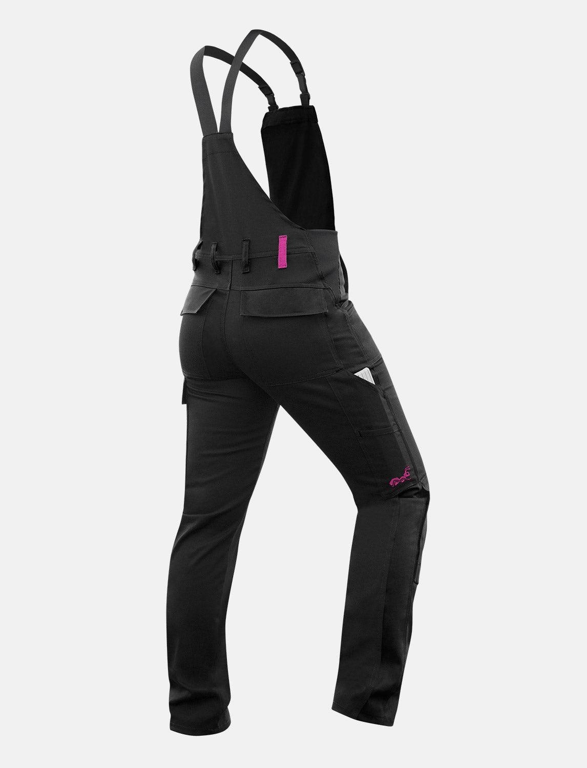 Power Stretch work dungarees women's dungarees with knee pad pockets