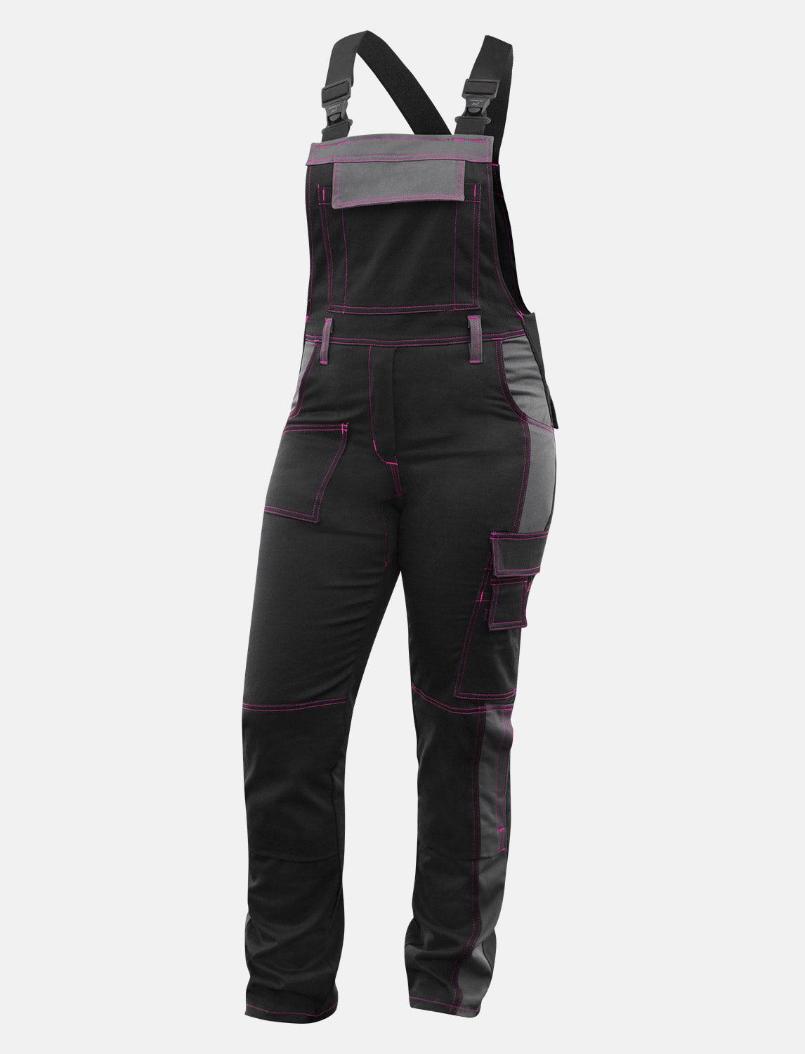 Power Stretch work dungarees women's dungarees with knee pad pockets