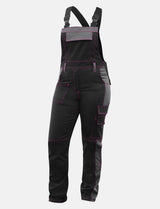 Power Stretch work dungarees women's dungarees with knee pad pockets
