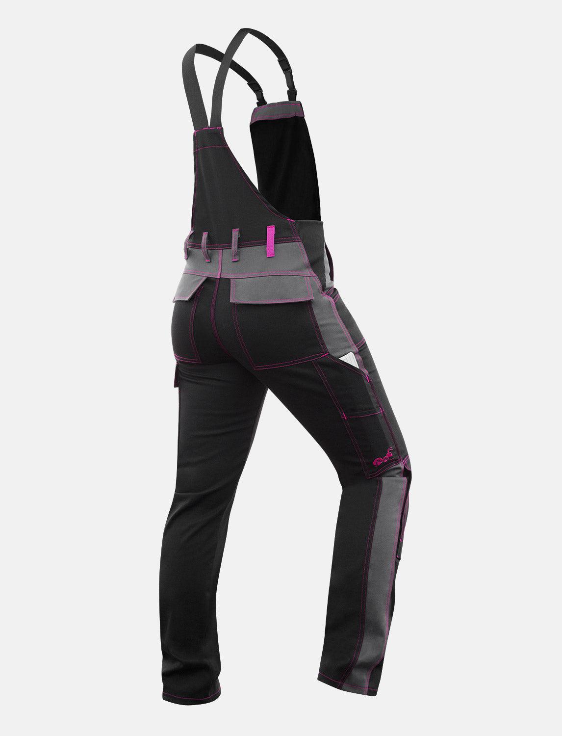 Power Stretch work dungarees women's dungarees with knee pad pockets