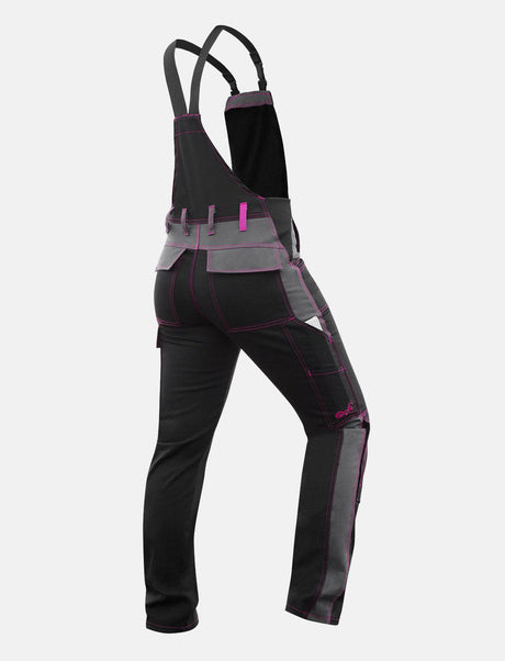 Power Stretch work dungarees women's dungarees with knee pad pockets