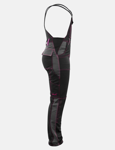 Power Stretch work dungarees women's dungarees with knee pad pockets
