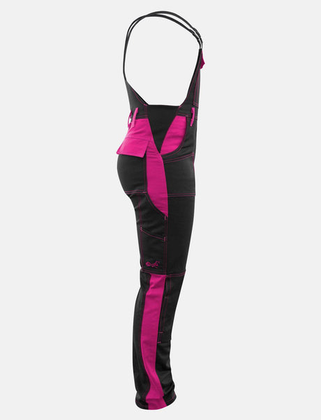 Power Stretch work dungarees women's dungarees with knee pad pockets