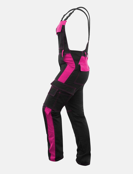 Power Stretch work dungarees women's dungarees with knee pad pockets
