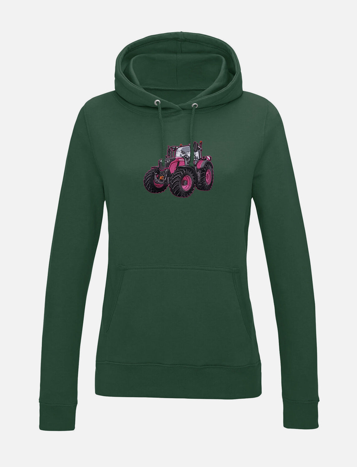 Damen-Hoodie mit gesticktem Traktor