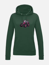 Damen-Hoodie mit gesticktem Traktor
