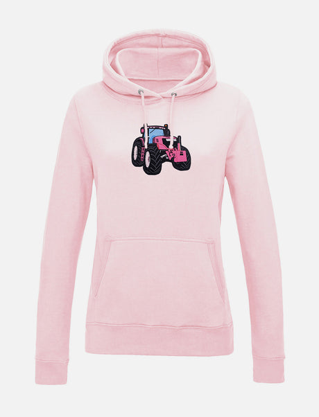 Damen-Hoodie mit Traktor-Stickerei