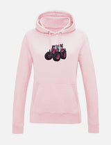 Damen-Hoodie mit gesticktem Traktor