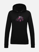 Damen-Hoodie mit gesticktem Traktor