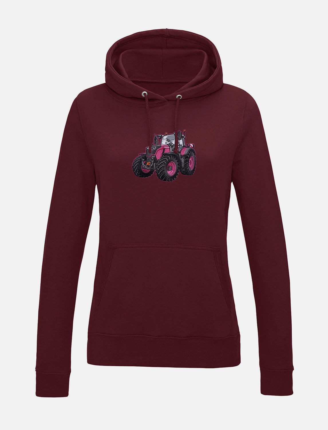 Damen-Hoodie mit gesticktem Traktor