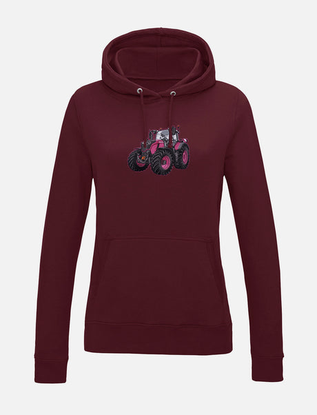 Damen-Hoodie mit gesticktem Traktor