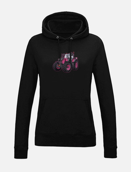 Damen-Hoodie mit gesticktem Traktor