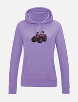 Damen-Hoodie mit gesticktem Traktor
