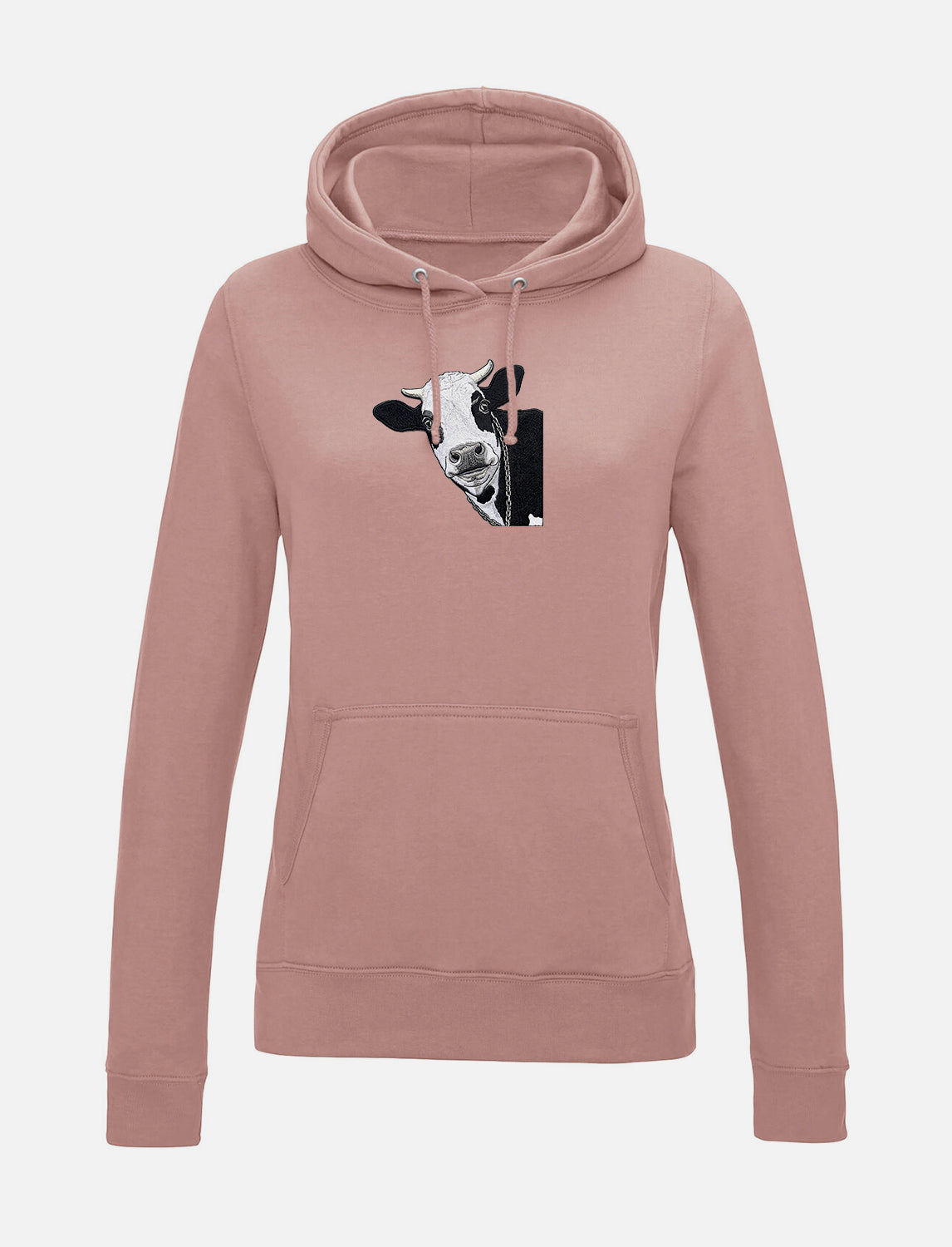 Damen-Hoodie mit Kuhmotiv