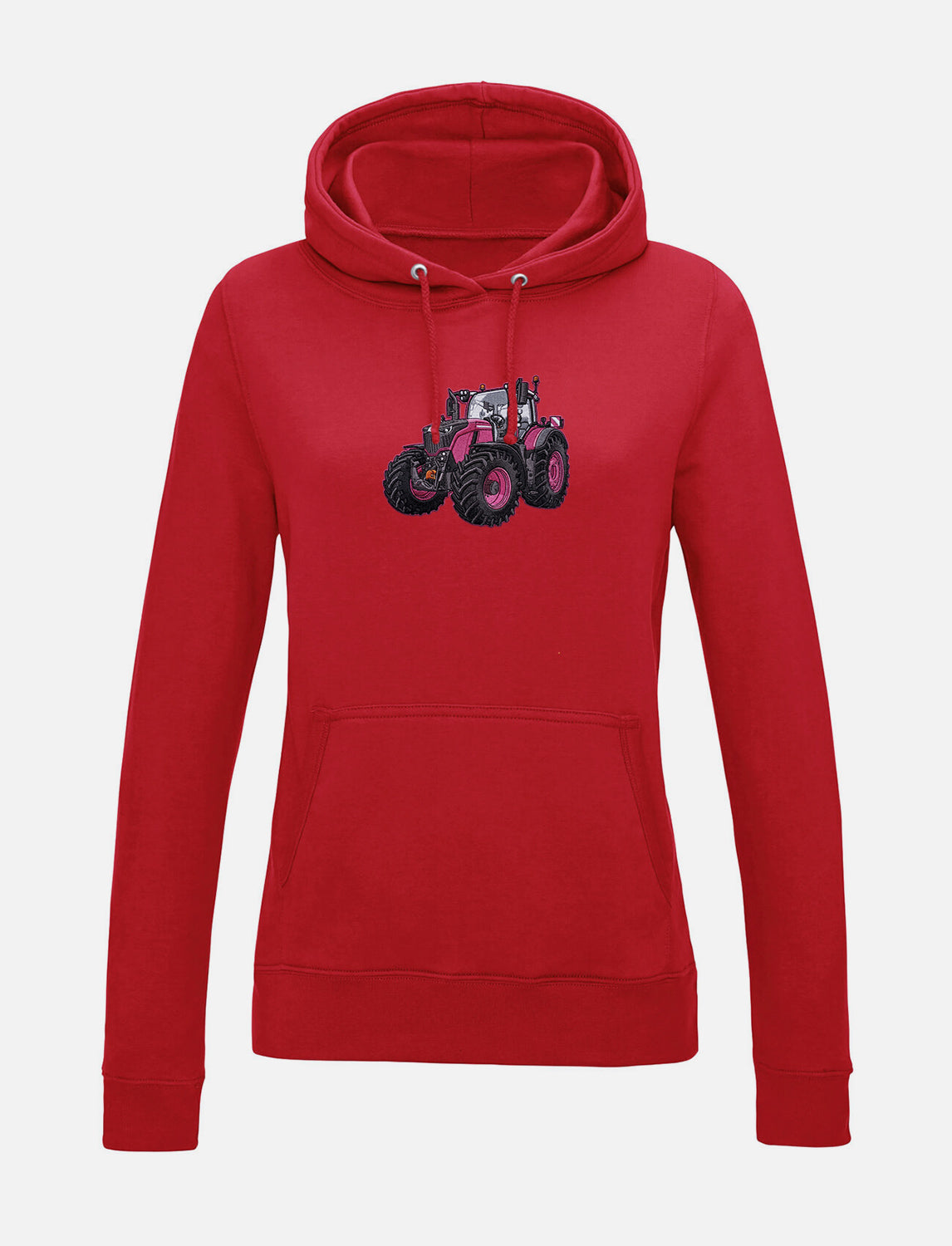 Damen-Hoodie mit gesticktem Traktor
