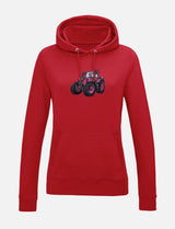Damen-Hoodie mit gesticktem Traktor