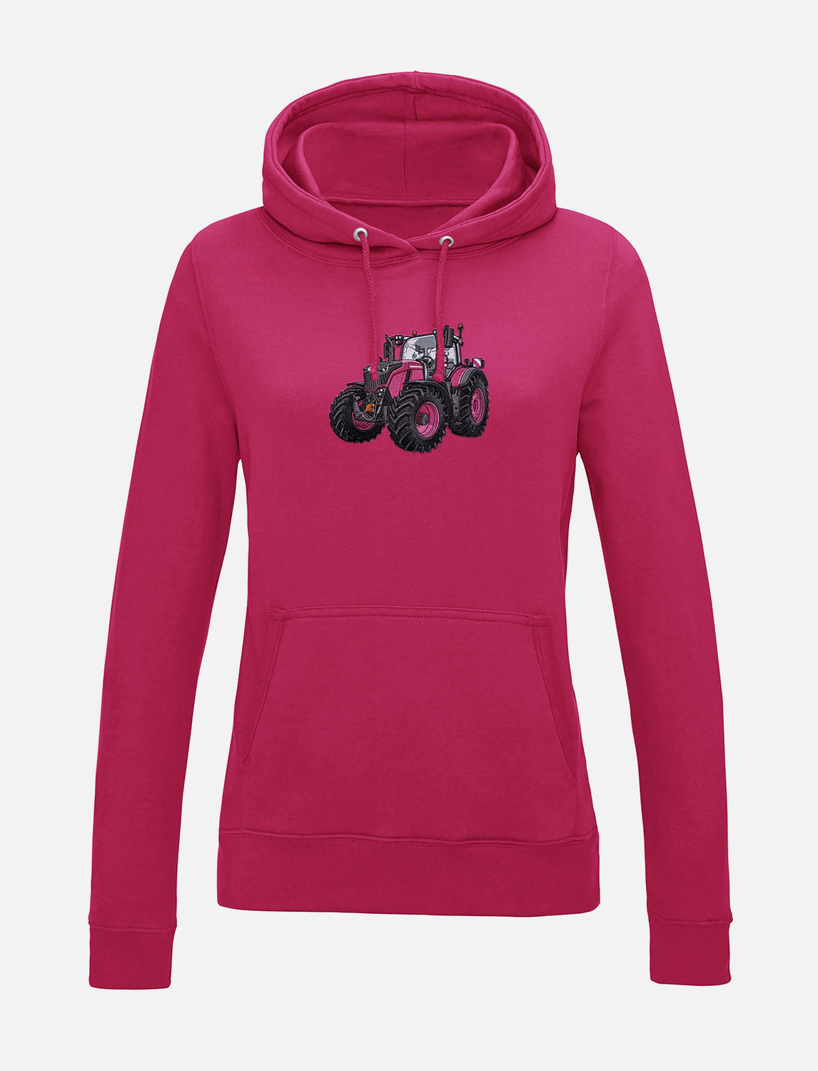 Damen-Hoodie mit gesticktem Traktor