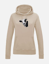 Damen-Hoodie mit Kuhmotiv