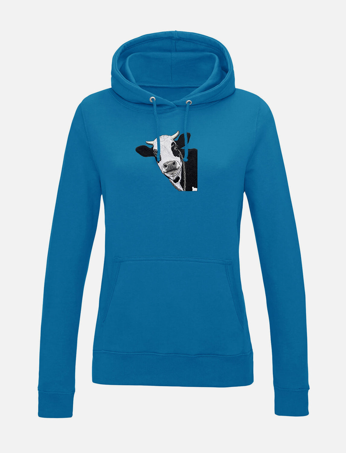 Damen-Hoodie mit Kuhmotiv