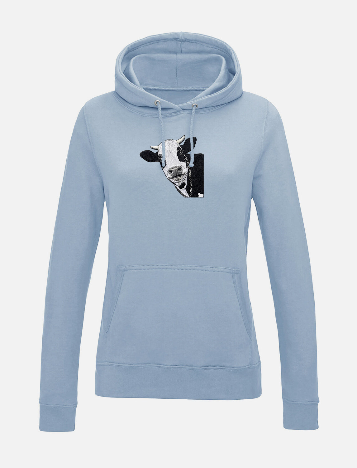 Damen-Hoodie mit Kuhmotiv