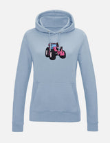 Damen-Hoodie mit Traktor-Stickerei
